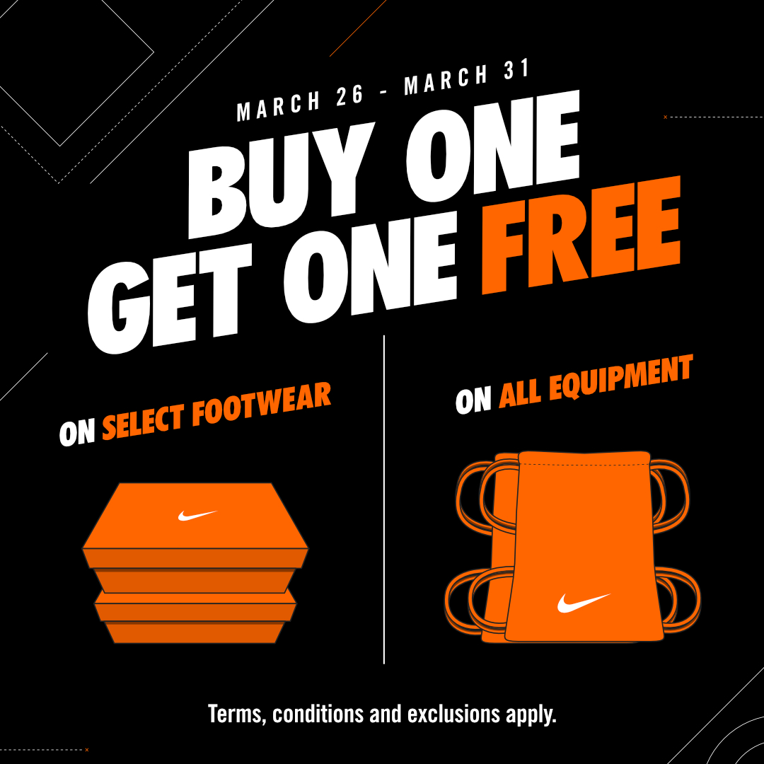 Nike buy one get one sales free